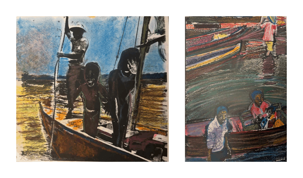 Suzette schilderde zichzelf op de Molukken, nog voordat zij er ooit geweest was.