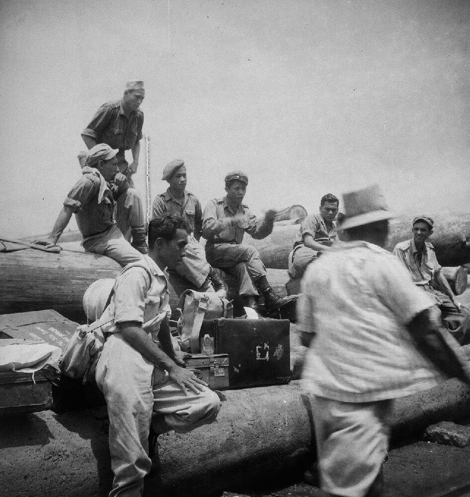 Gedemobiliseerde Molukse KNIL-soldaten in Jakarta, 1948 (Nationaal Archief)